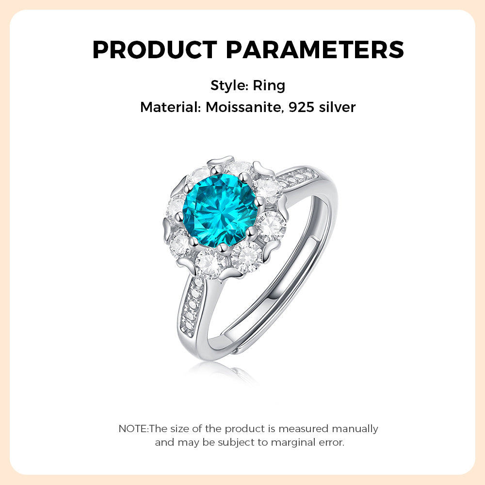 925 Sterling Silver Blue Ring - iYdr