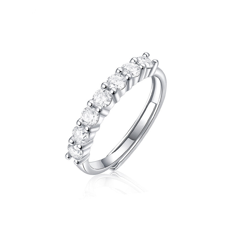 925 Sterling Silver Moissanite Ring - iYdr