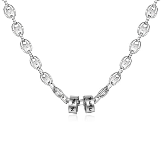 Custom Stainless Steel Bead Necklace
