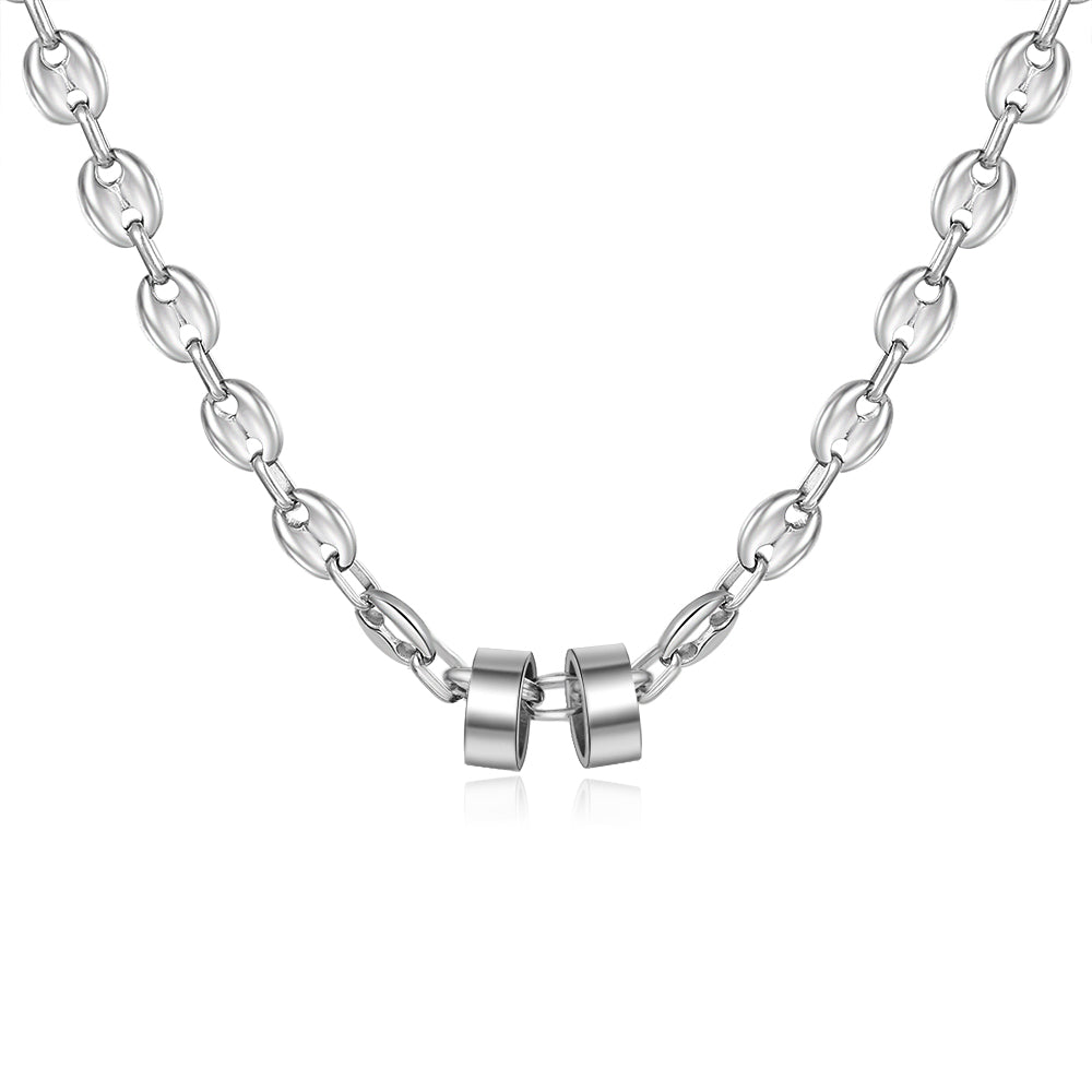 Custom Stainless Steel Bead Necklace