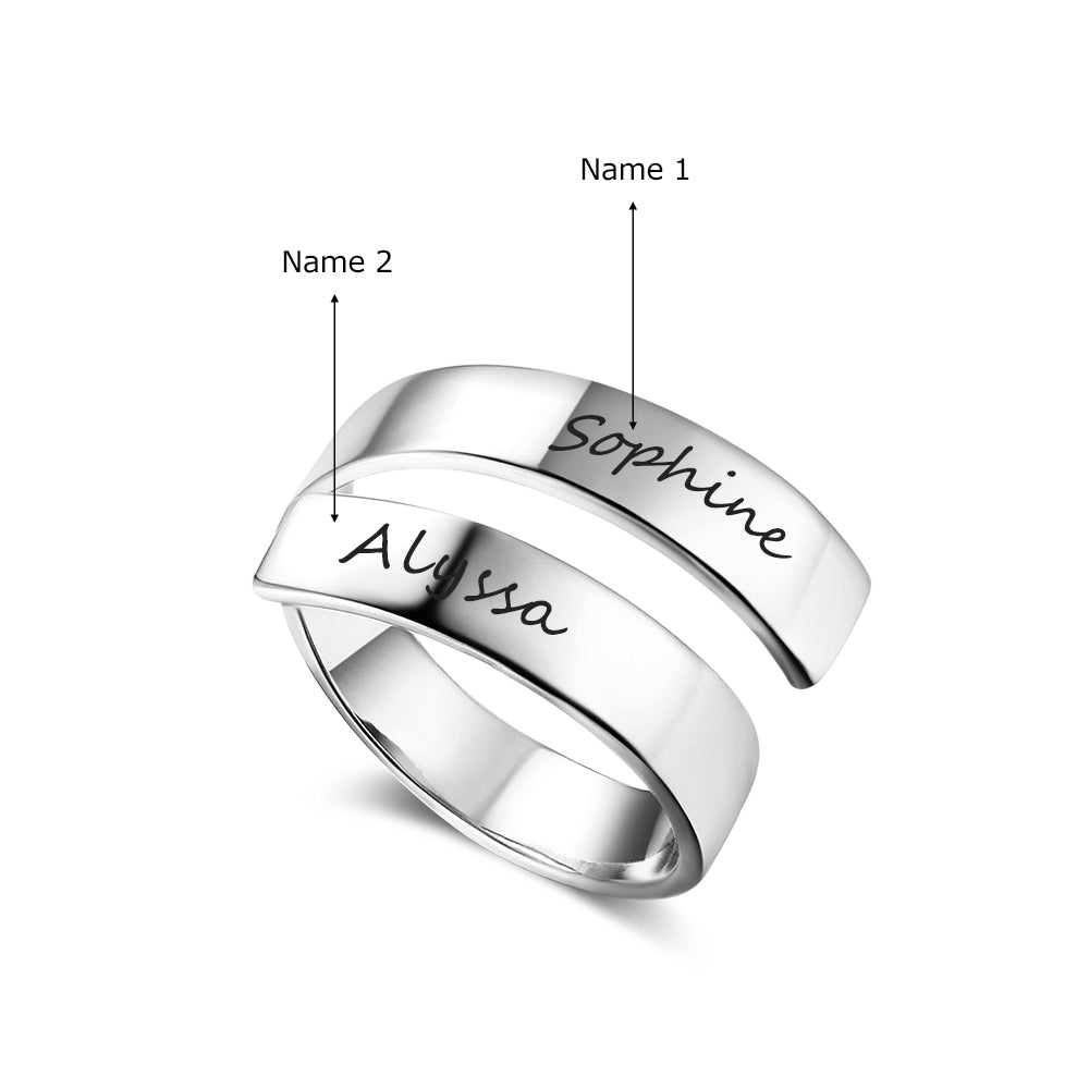 Engraved Personalized Opening Ring