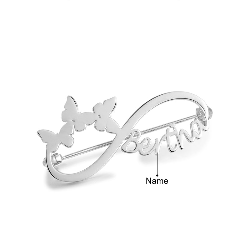 Custom Name Brooch