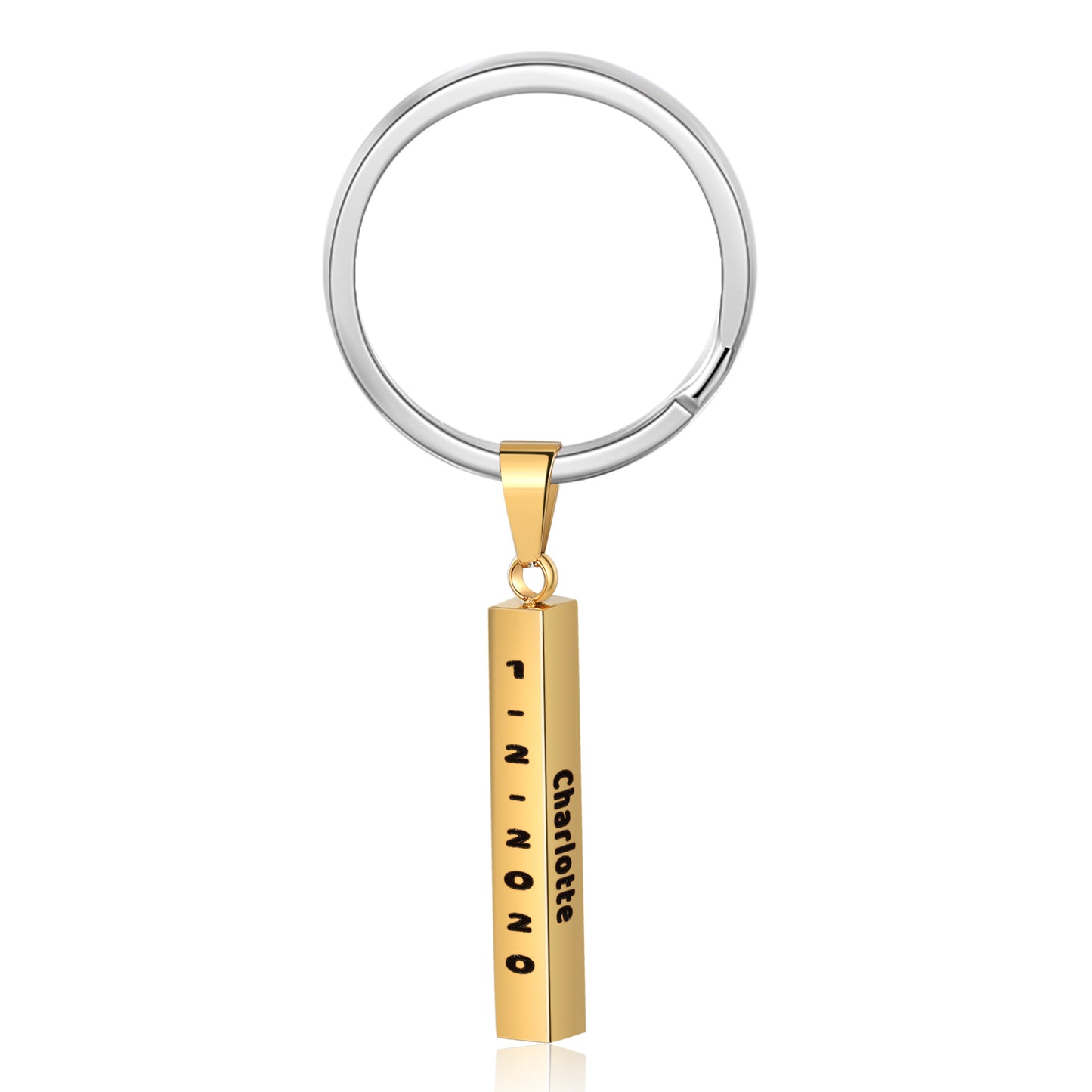 Personalized Stainless Steel Keychain