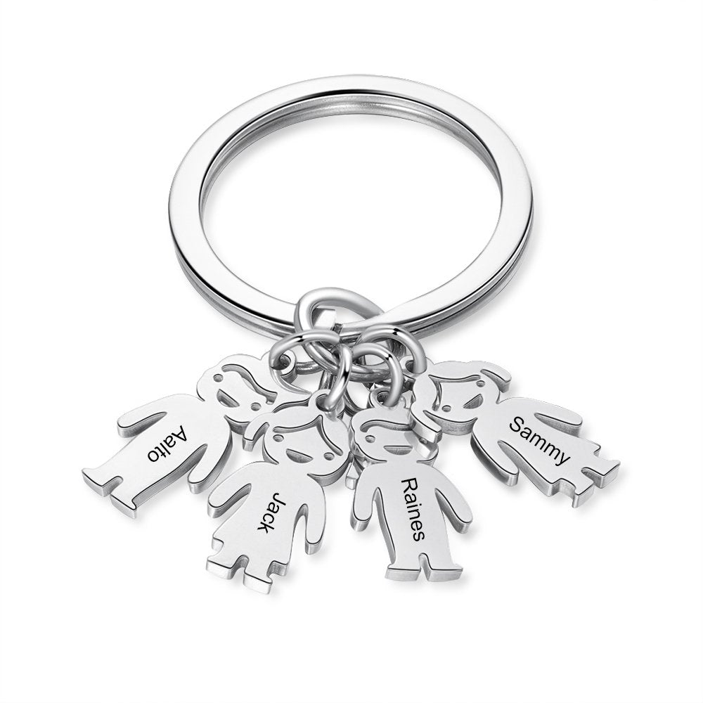 Engraving Stainless Steel 2-6 DollsKeychain