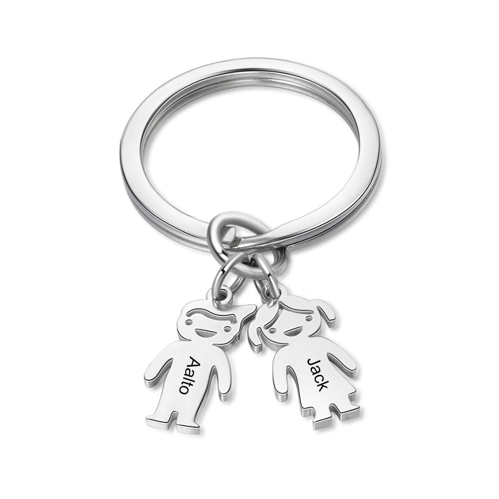 Engraving Stainless Steel 2-6 DollsKeychain