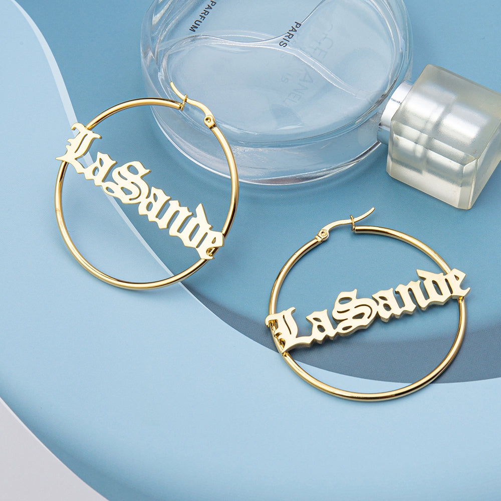 Custom Name Earrings