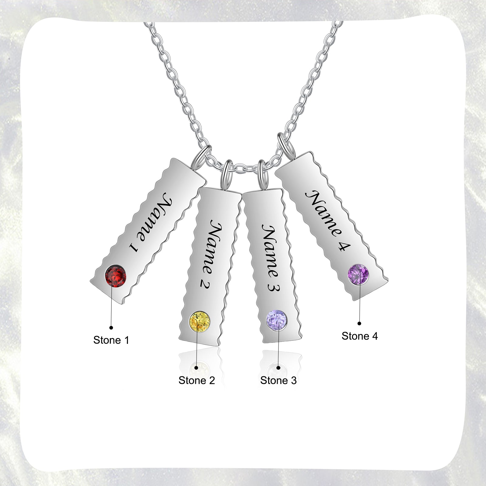 Custom Birthstone Necklace - iYdr