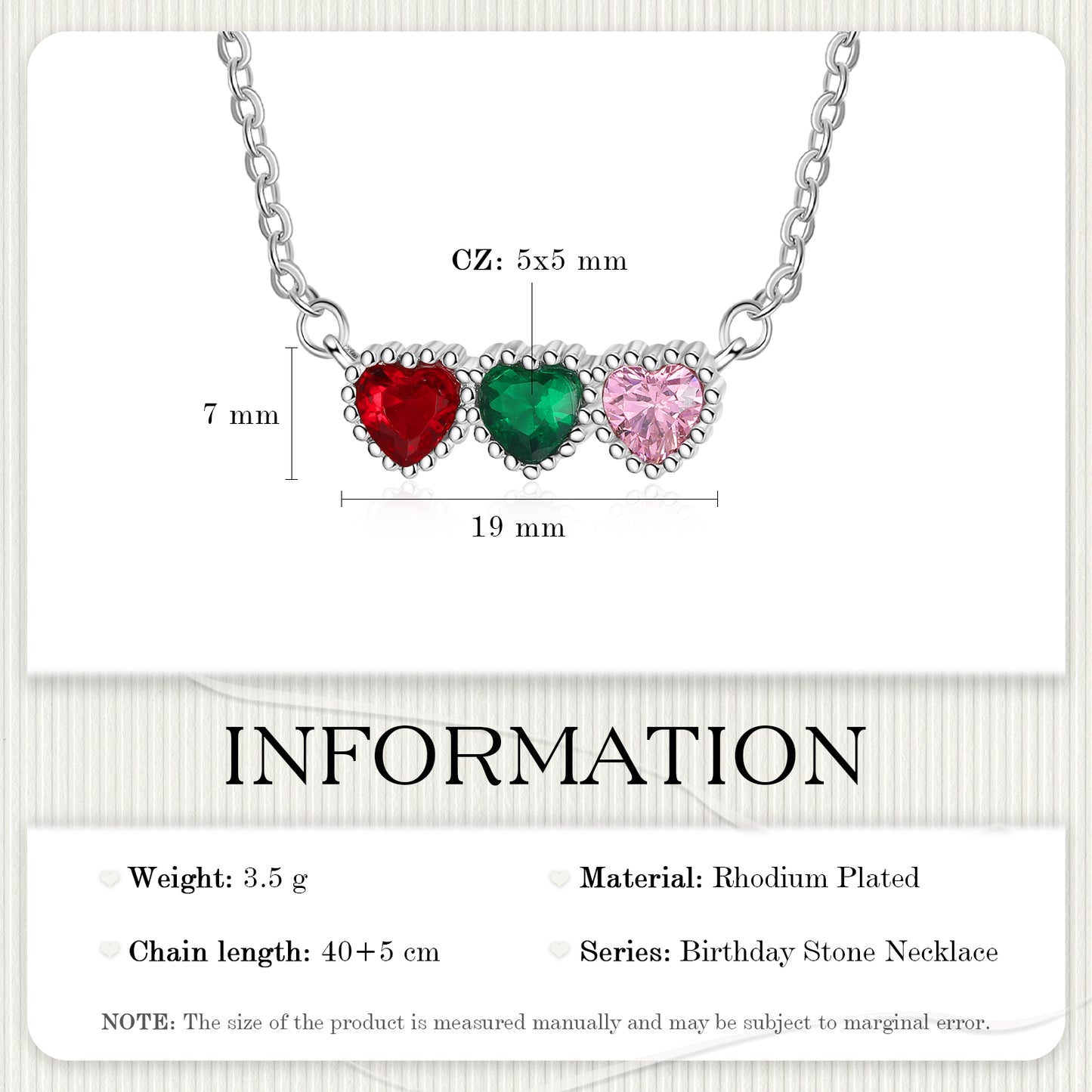 Custom Birthstone Necklace - iYdr