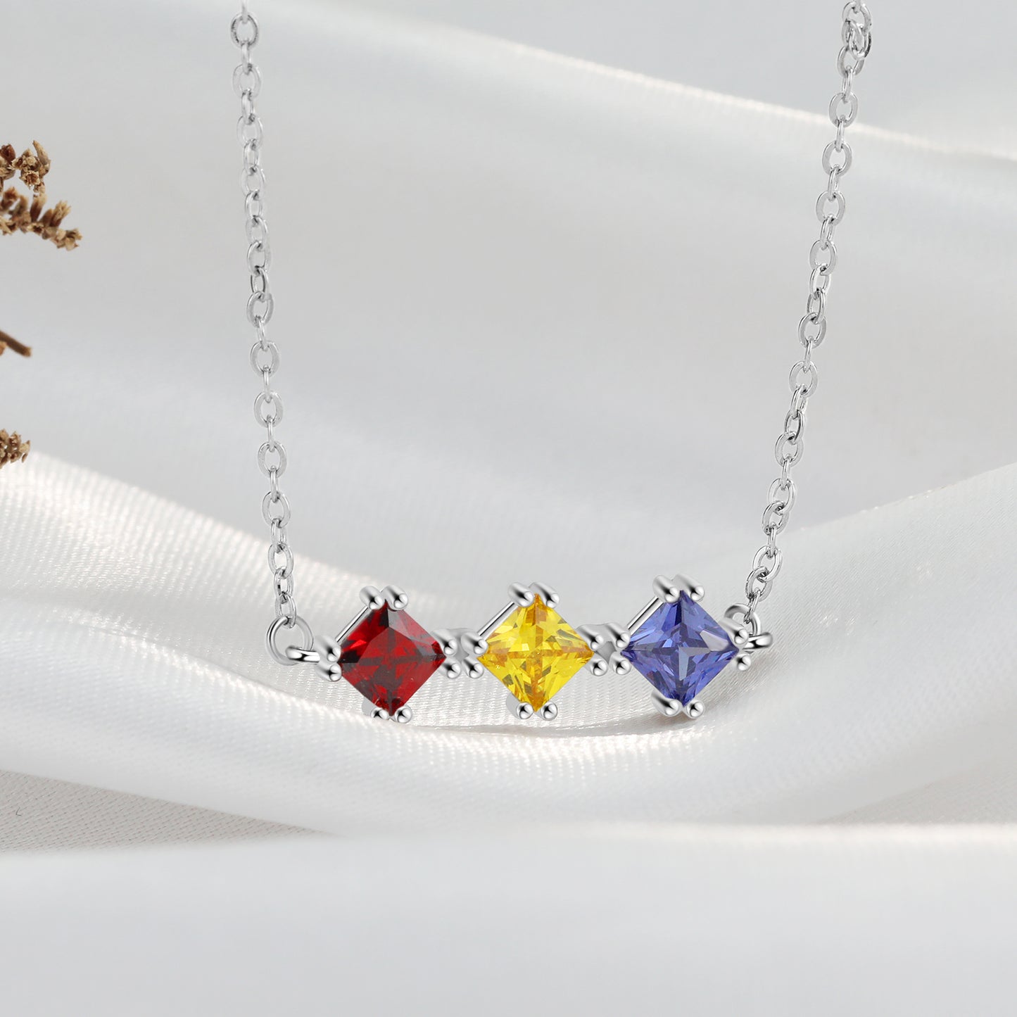 Custom Birthstone Necklace - iYdr