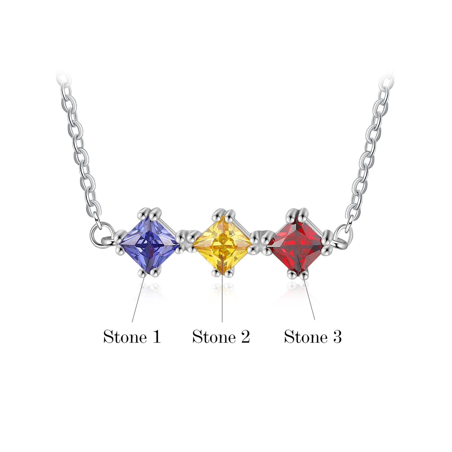 Custom Birthstone Necklace - iYdr