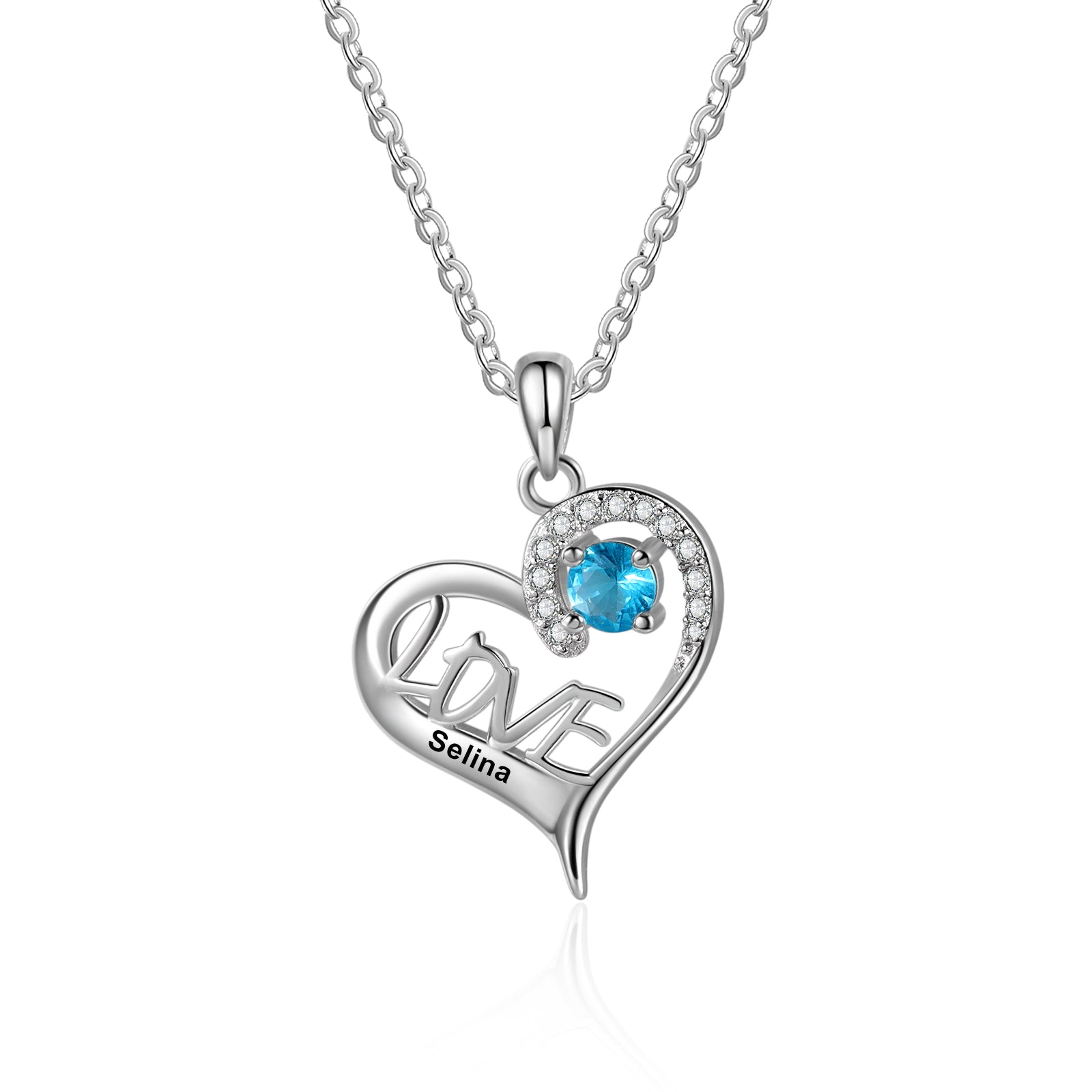 Custom Name Heart Necklace - iYdr