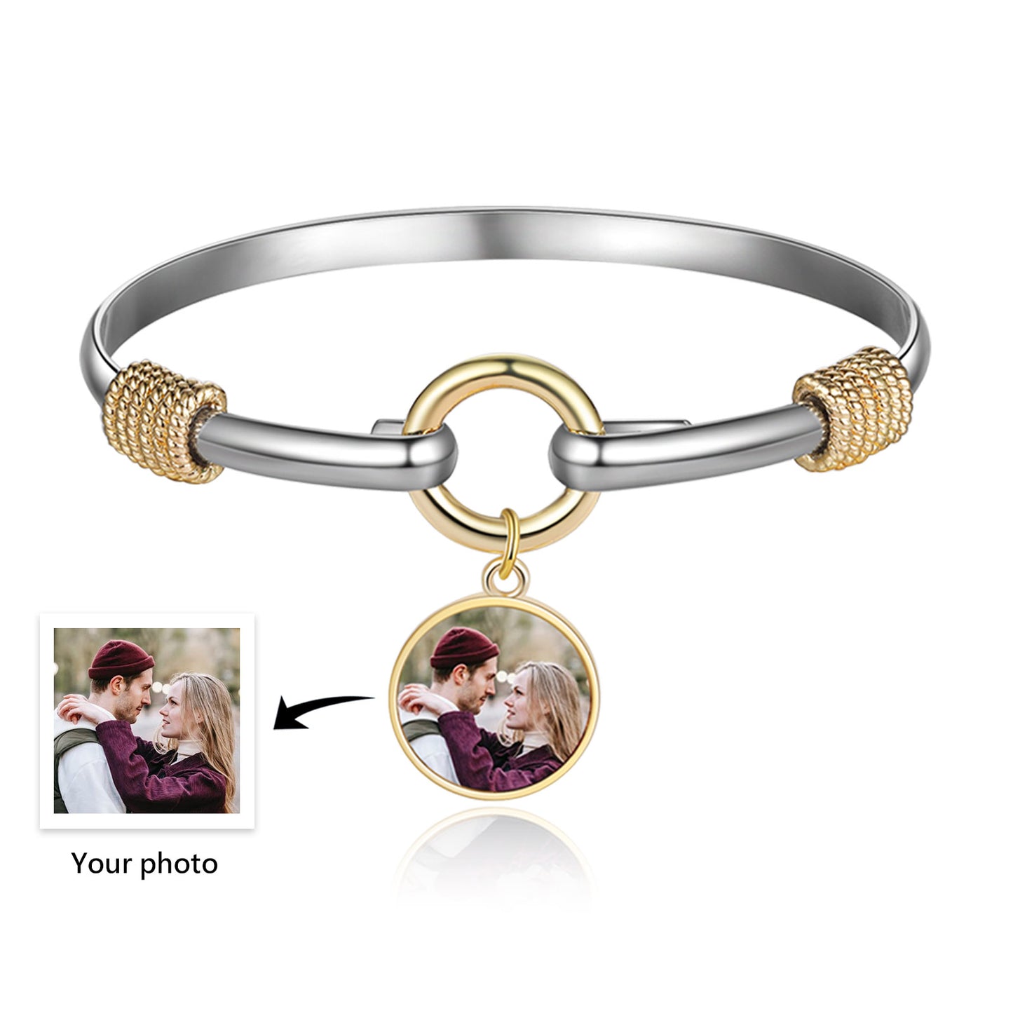 Custom Photo Bangle Bracelet