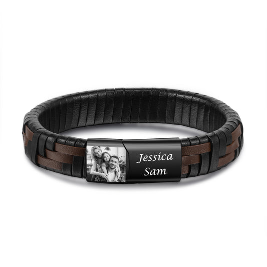 Custom Photo Men Bracelet