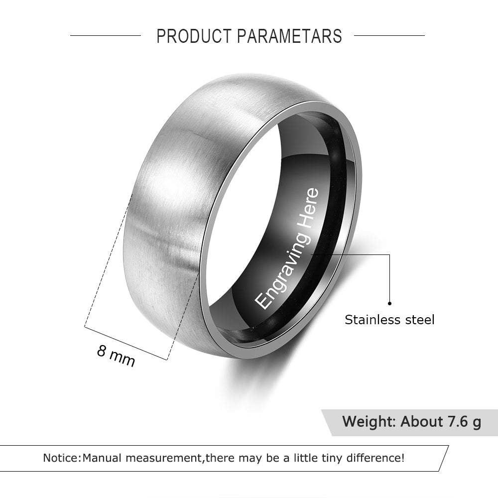 Personalized Stainless Steel Ring