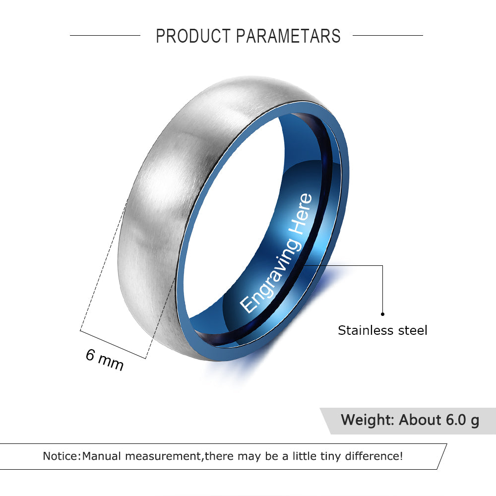 Personalized Stainless Steel Ring