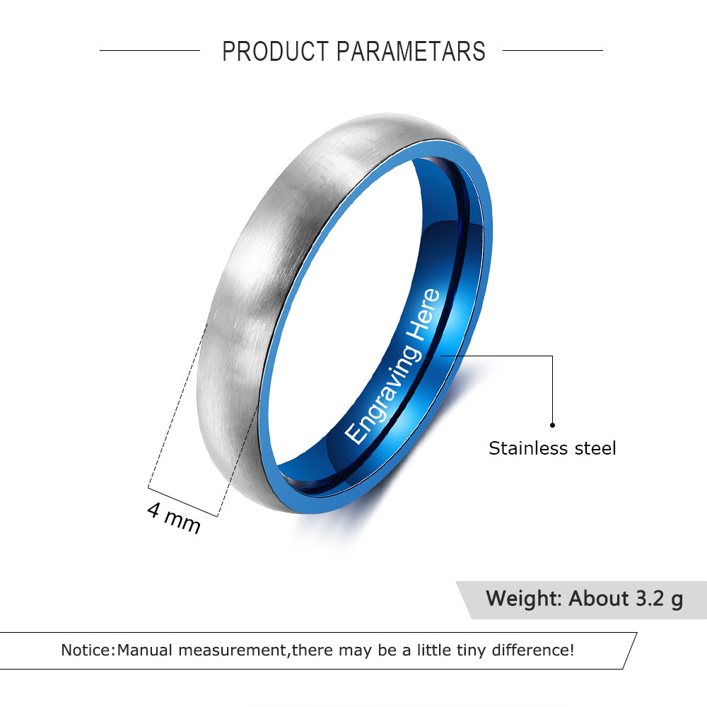 Personalized Stainless Steel Ring