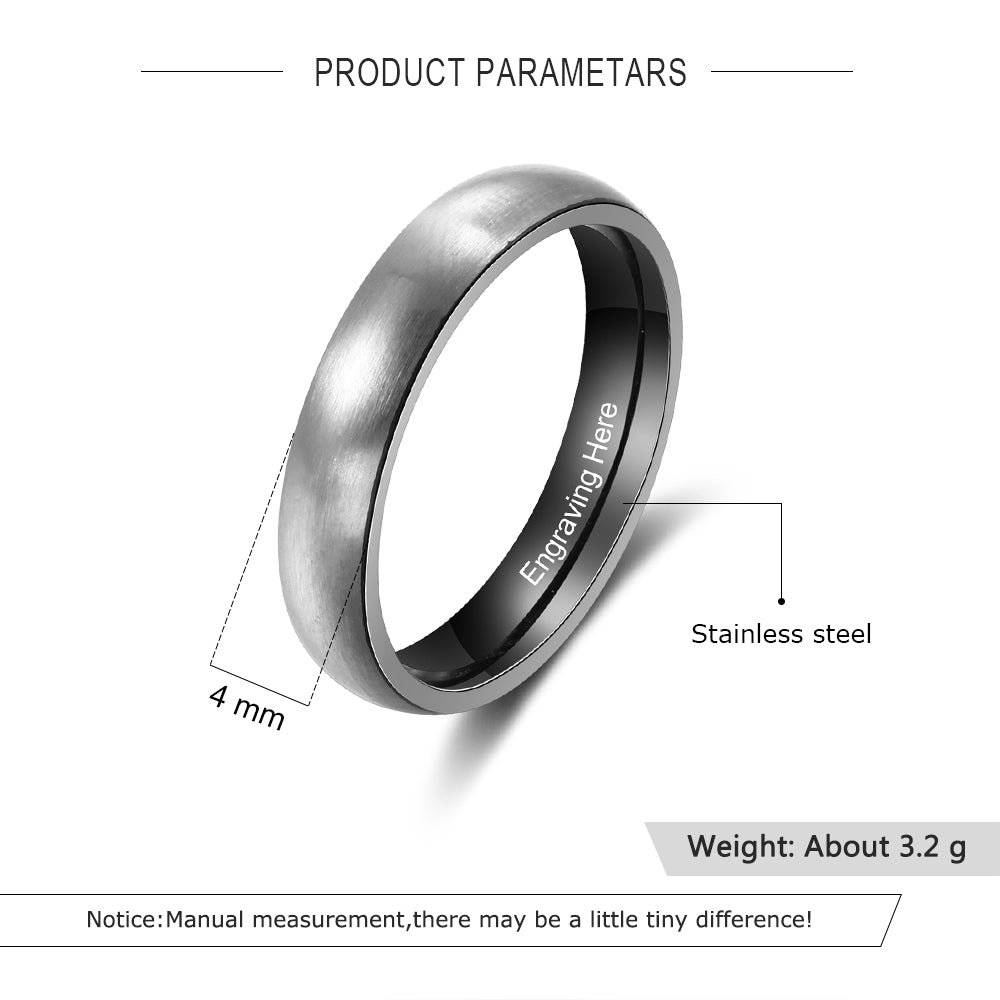 Personalized Stainless Steel Ring