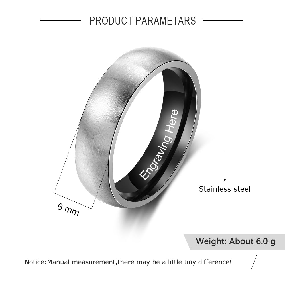 Personalized Stainless Steel Ring