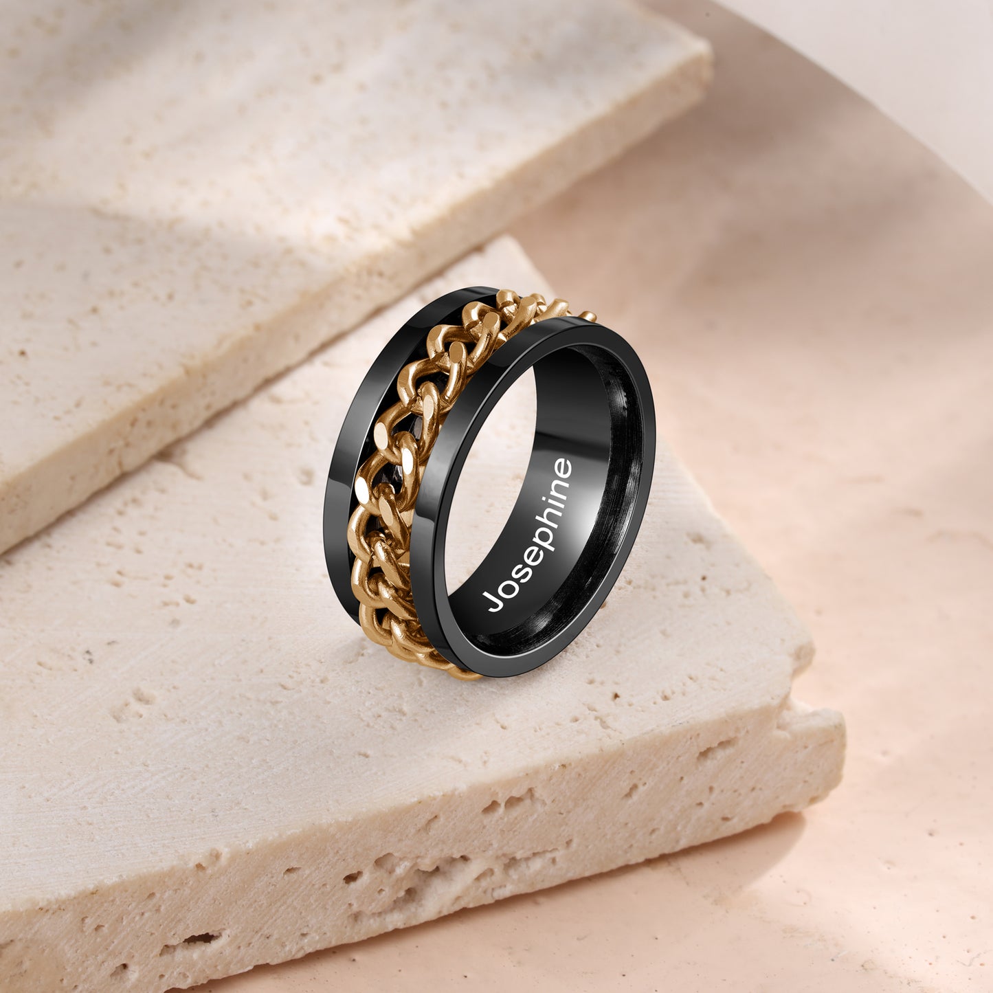 Custom Roratable Men's Ring - iYdr