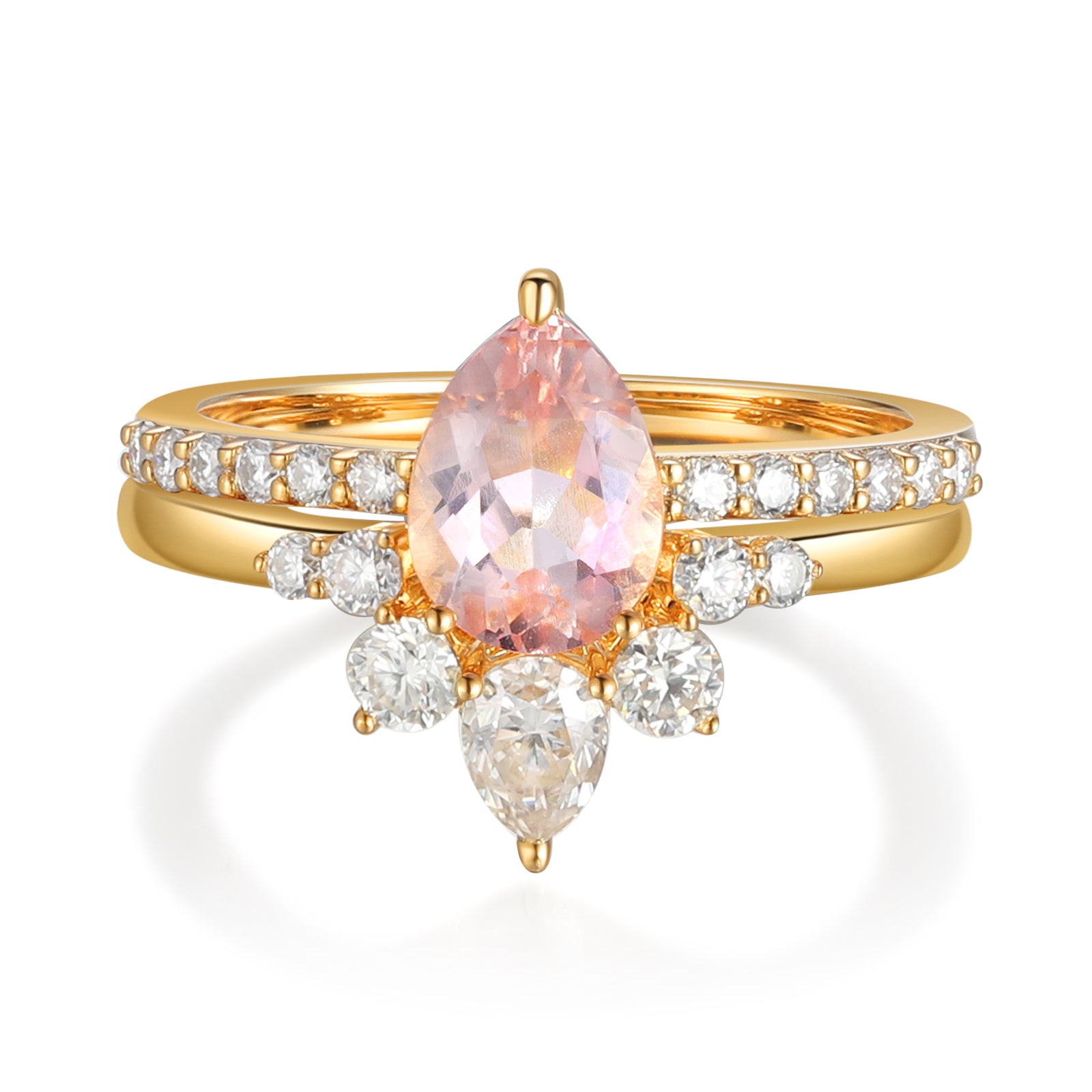 K Gold Natural Morganite Ring - iYdr