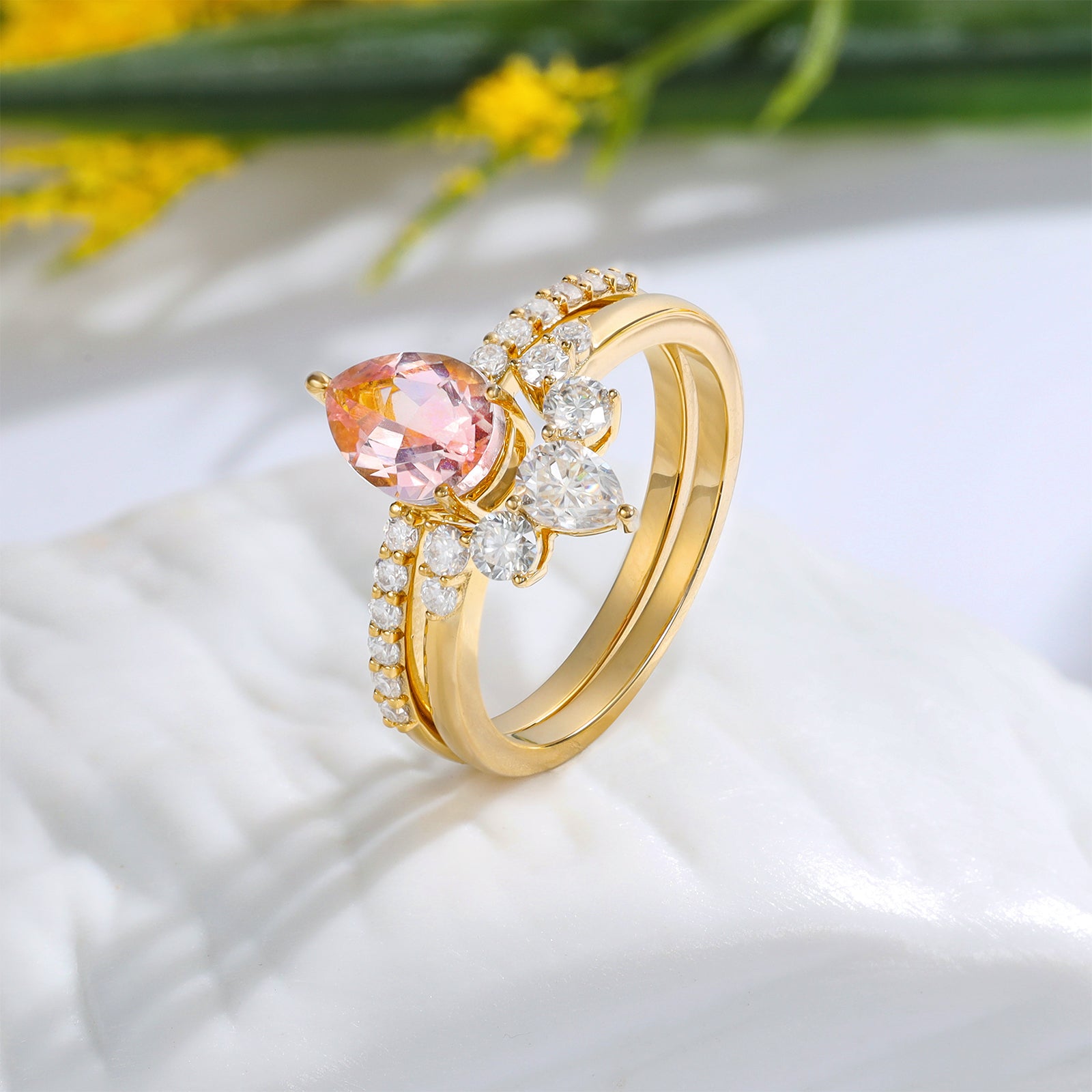 K Gold Natural Morganite Ring - iYdr