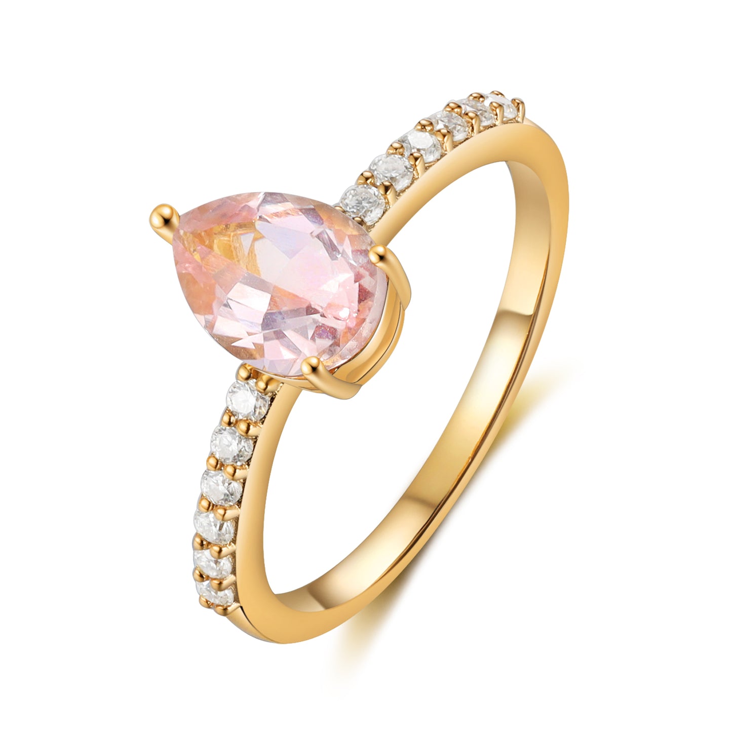 K Gold Natural Morganite Ring - iYdr