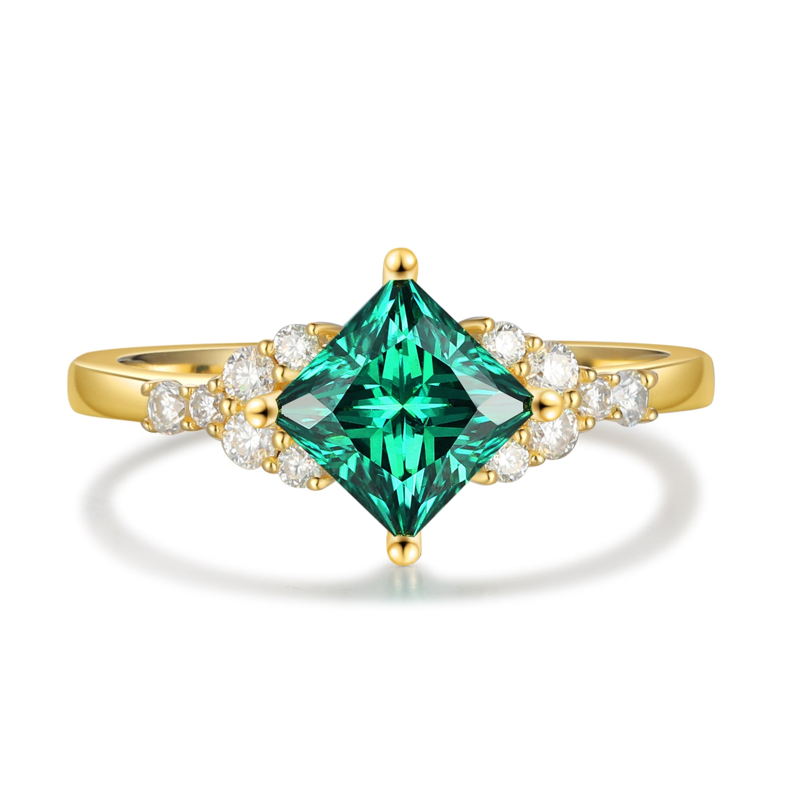 K Gold Natural Gemstone Ring - iYdr
