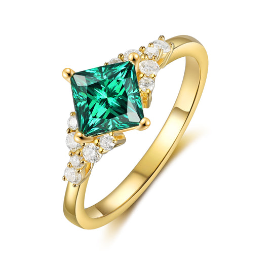 K Gold Natural Gemstone Ring - iYdr