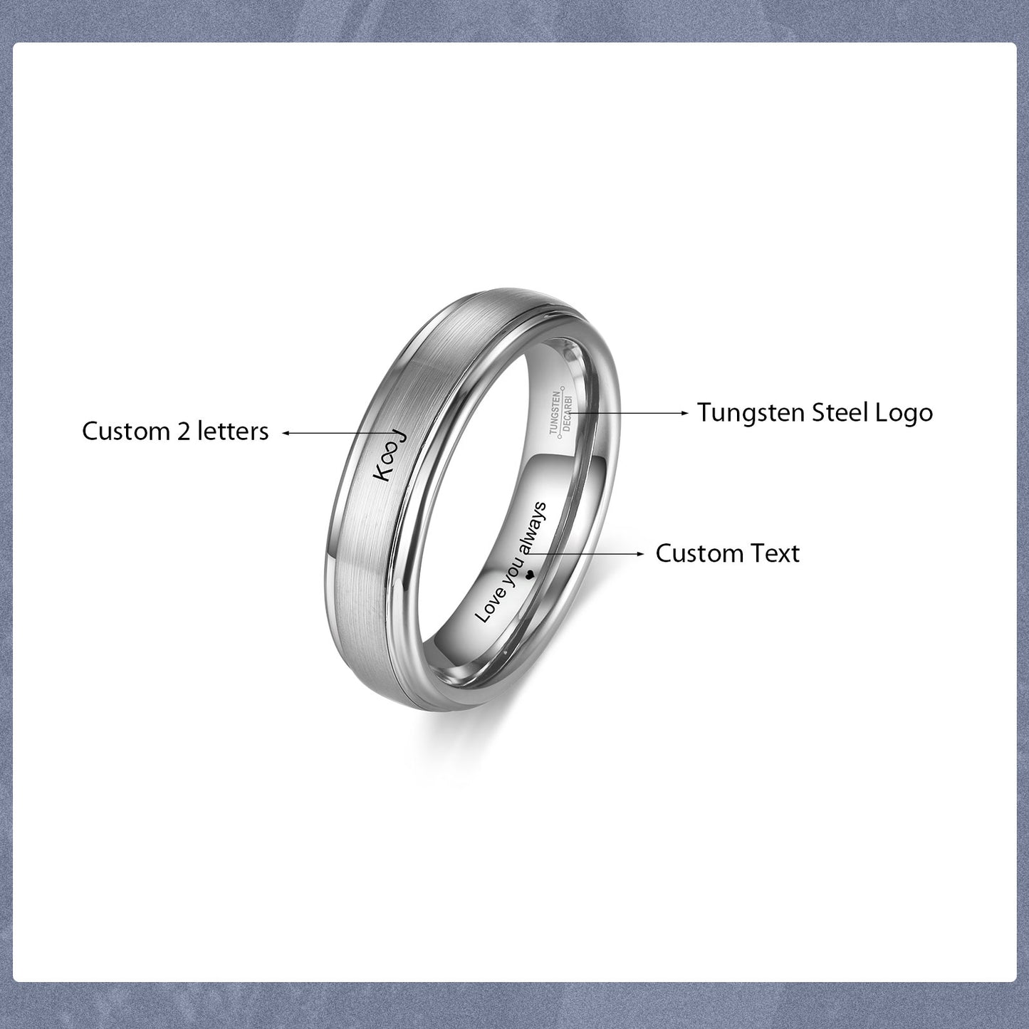 Custom Tungsten Steel Ring