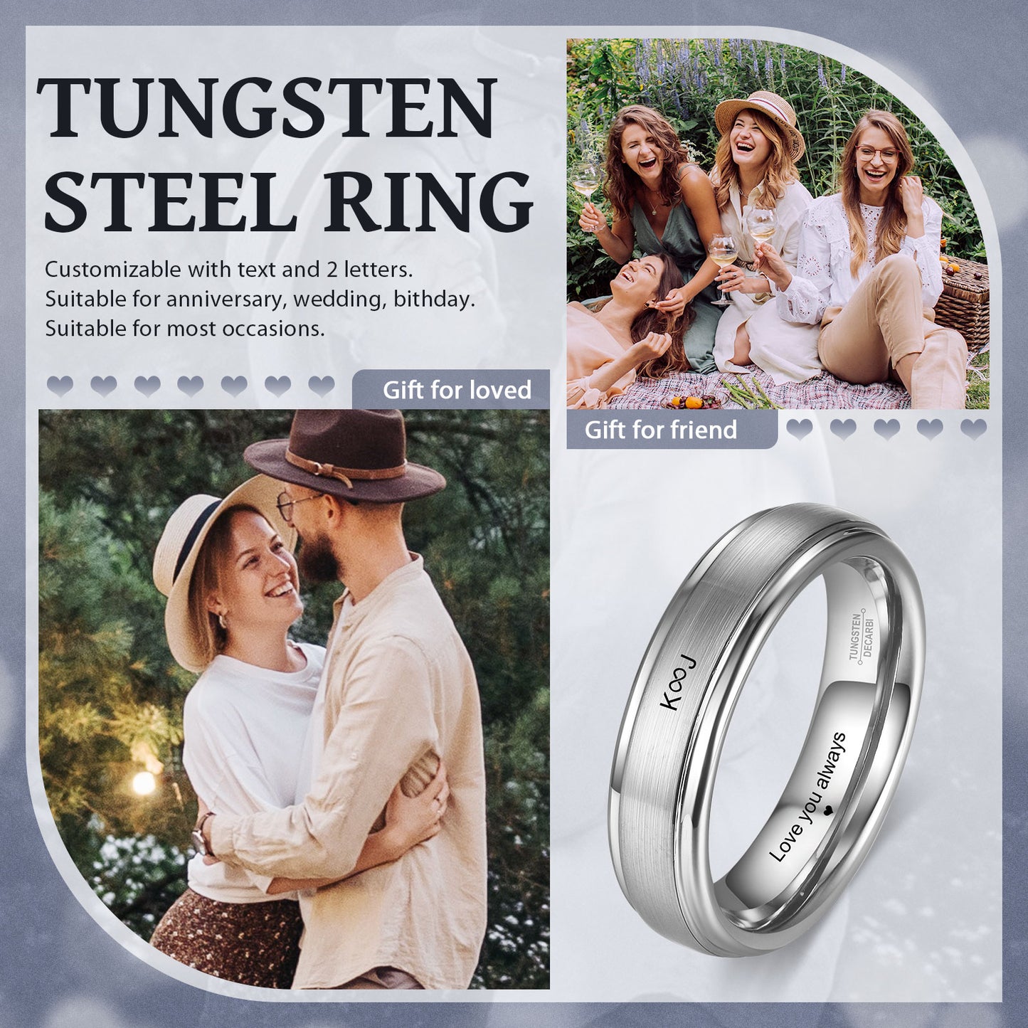 Custom Tungsten Steel Ring