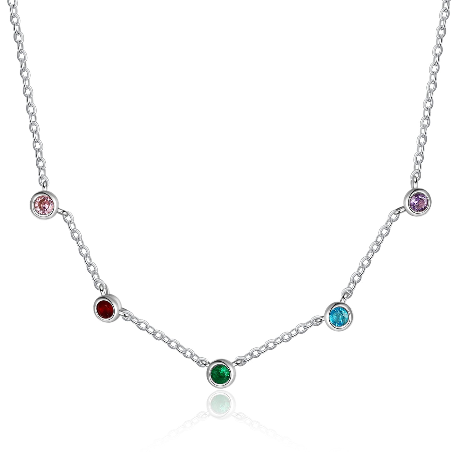 Custom Birthstone Necklace - iYdr