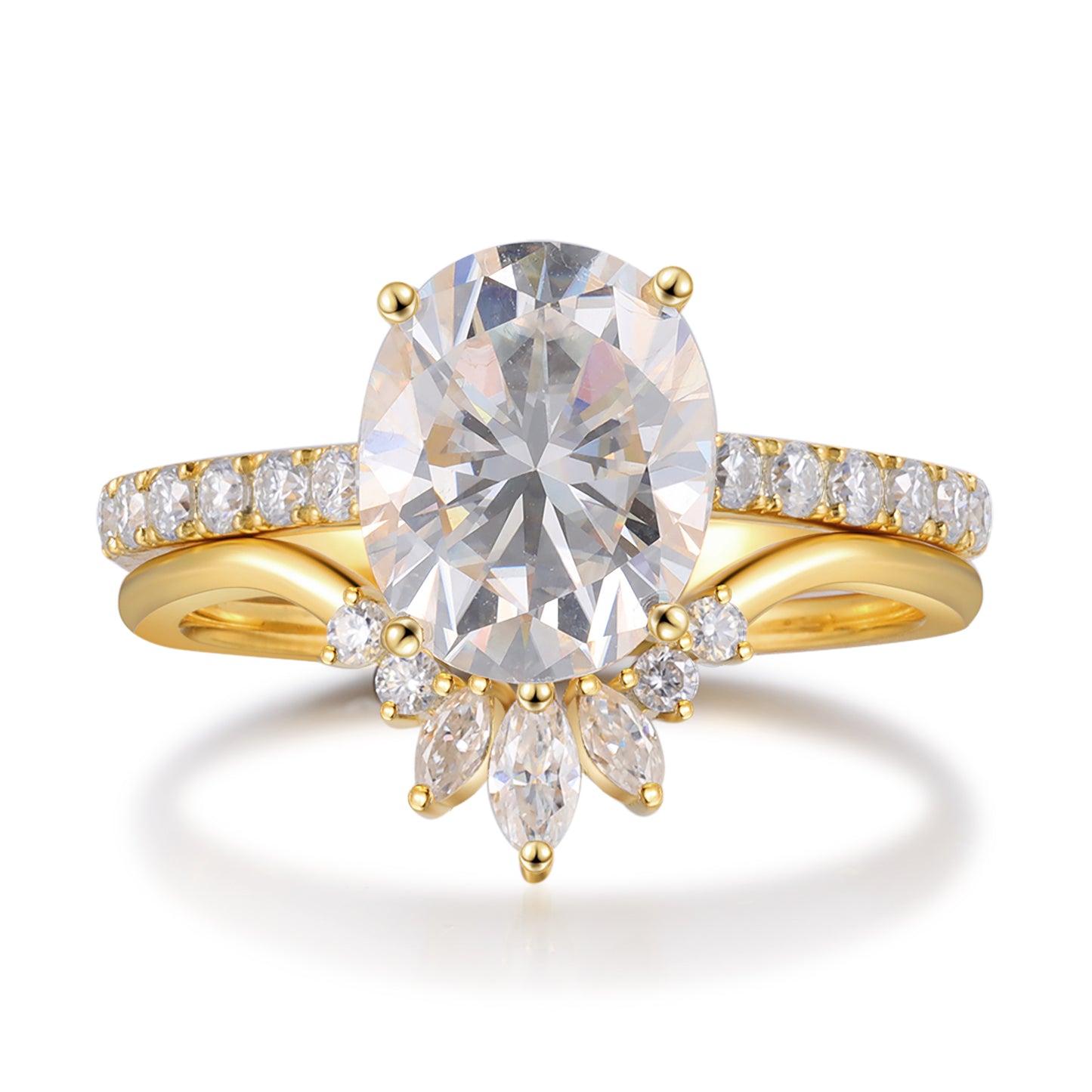 K Gold Moissanite Ring - iYdr