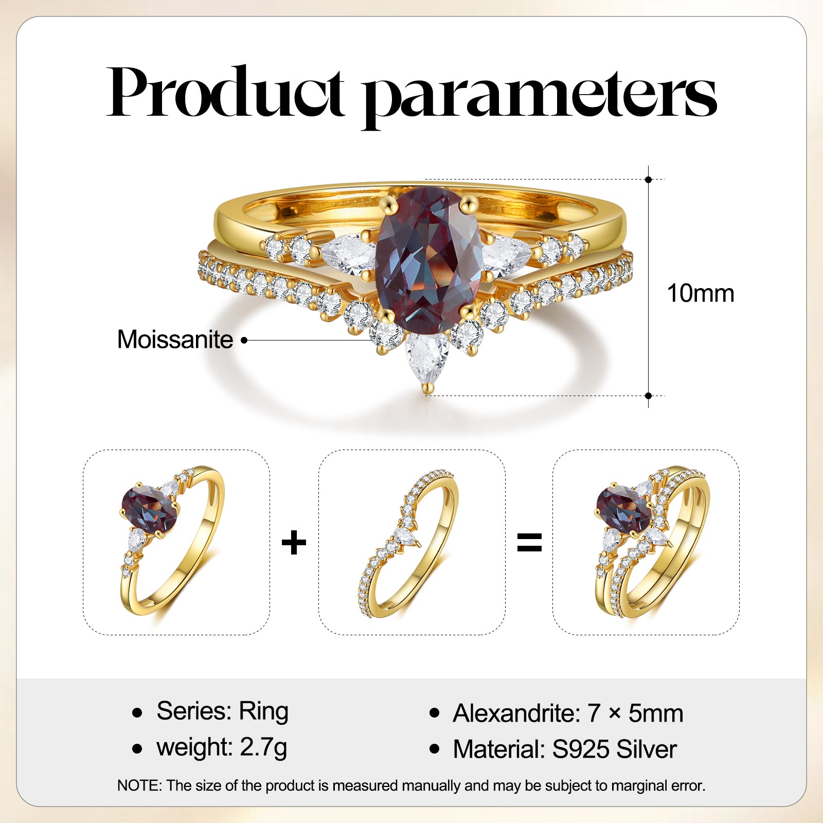 K Gold Alexandrite Ring - iYdr