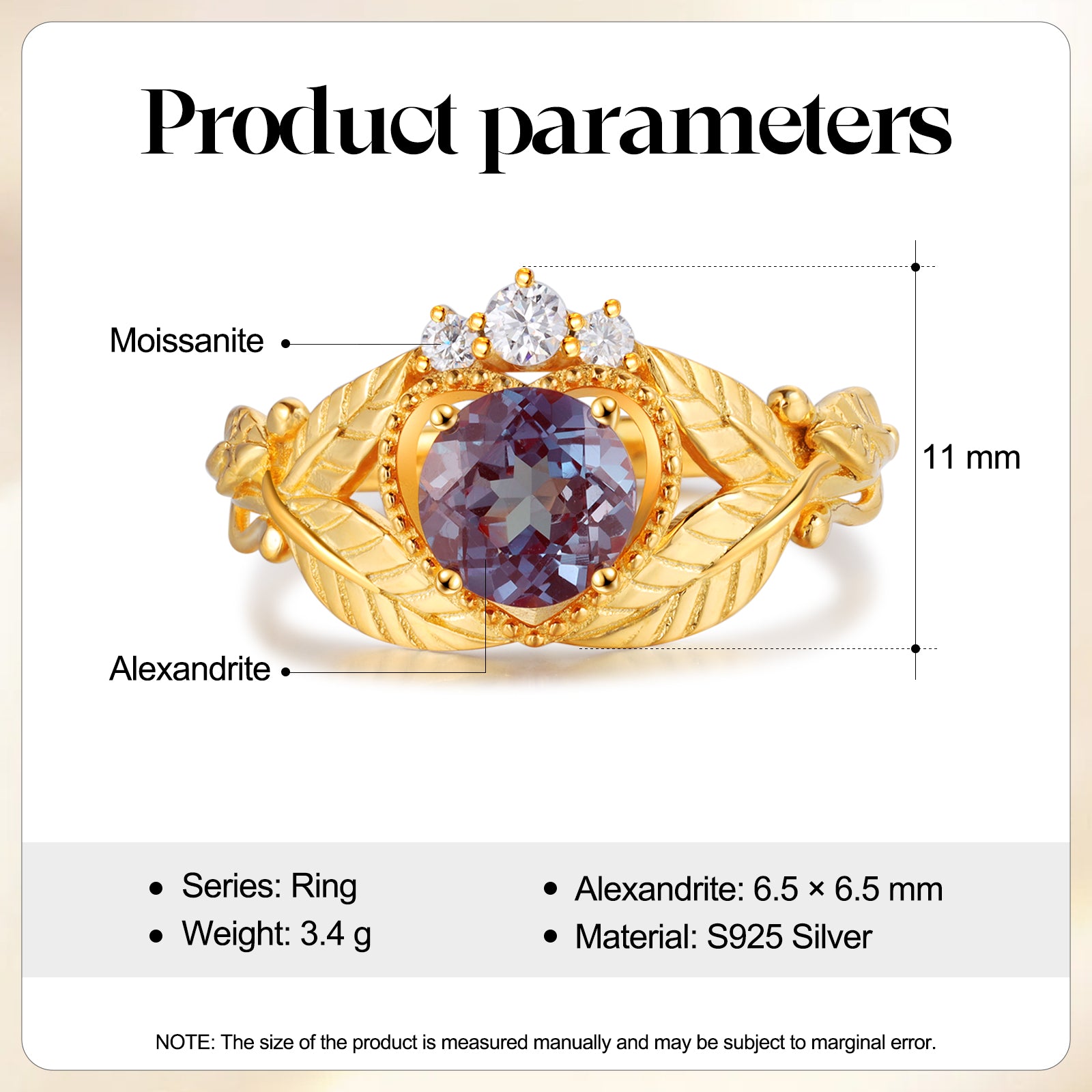 K Gold Alexandrite Ring - iYdr