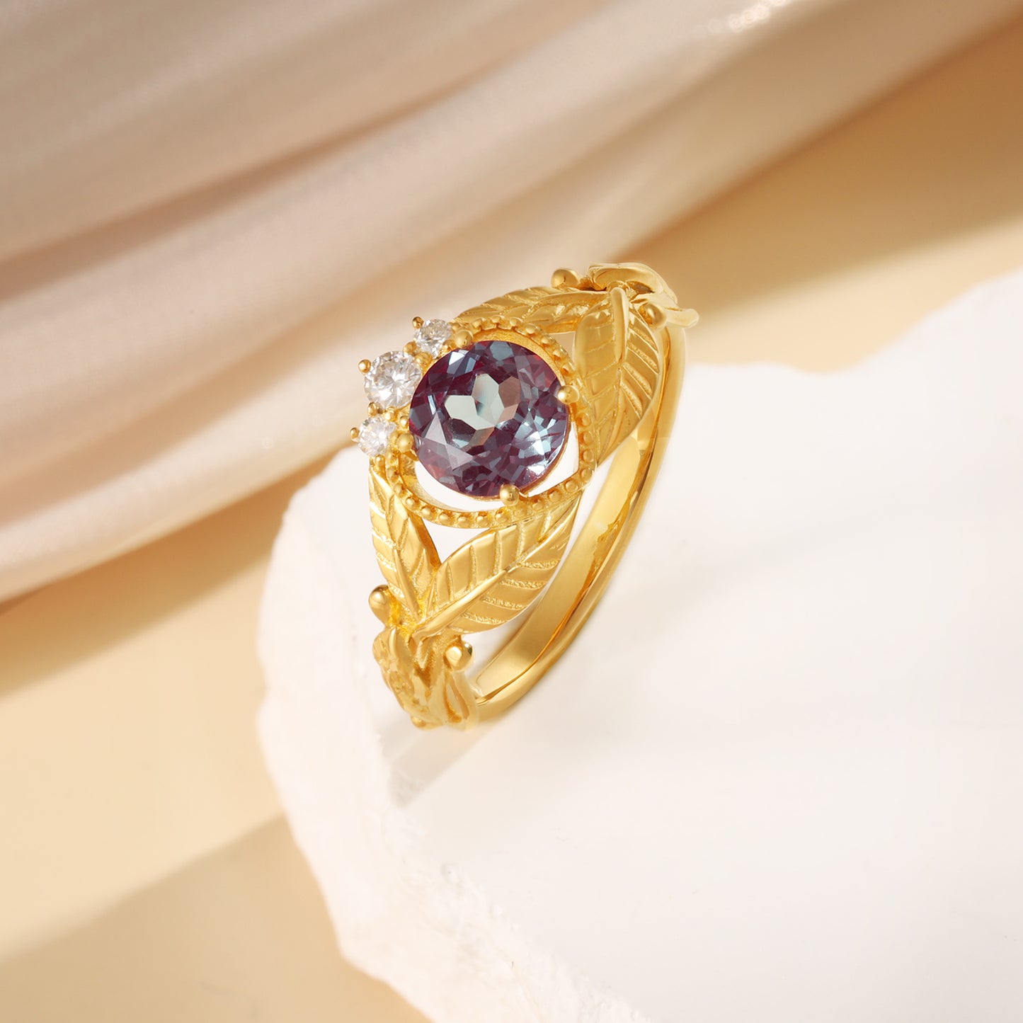 K Gold Alexandrite Ring - iYdr