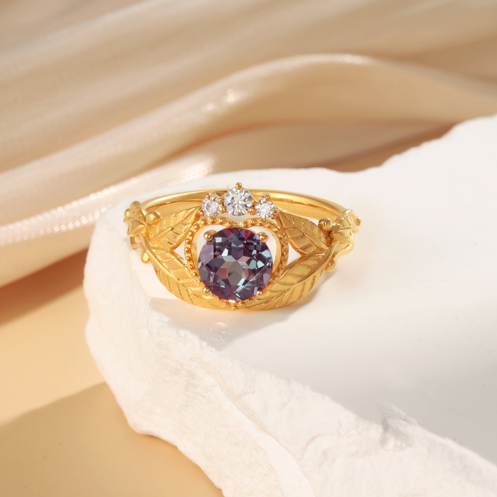 K Gold Alexandrite Ring - iYdr