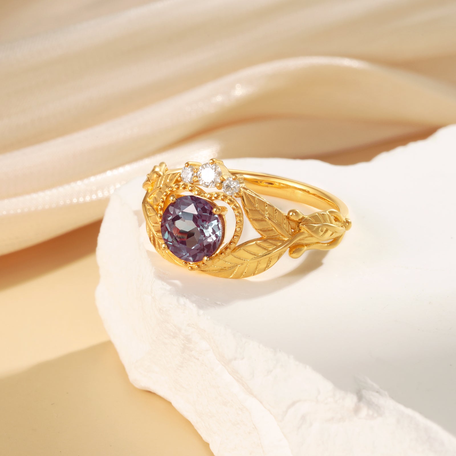 K Gold Alexandrite Ring - iYdr