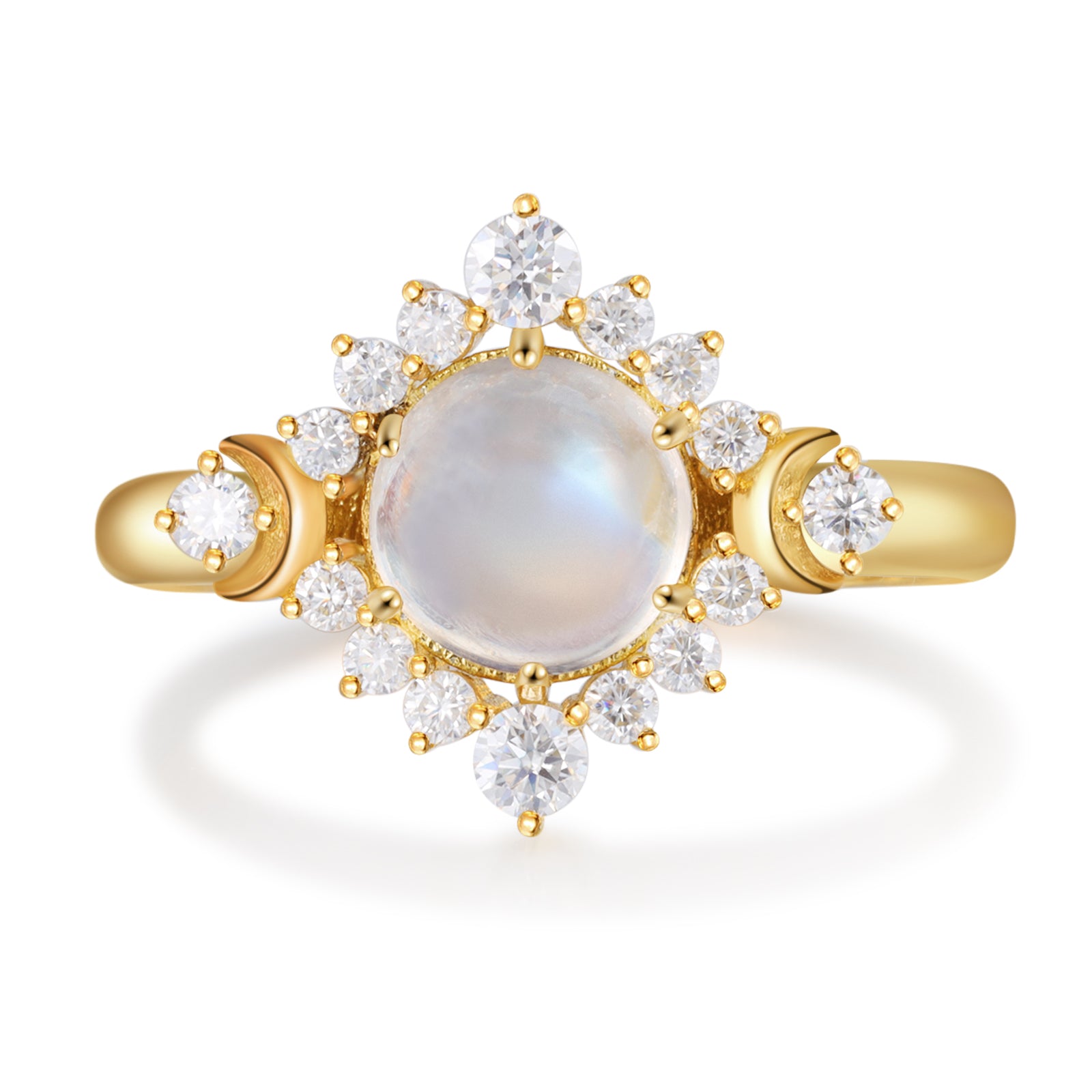 K Gold Moonstone Ring - iYdr