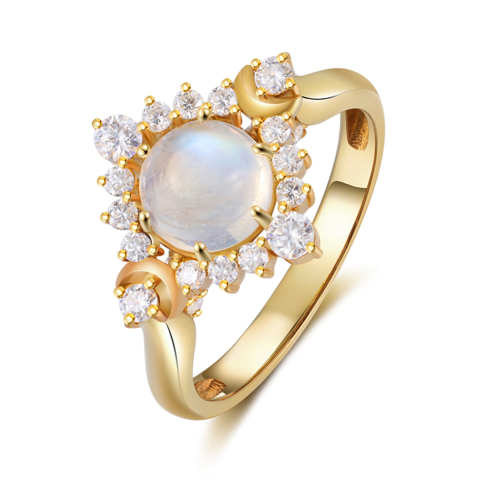 K Gold Moonstone Ring - iYdr