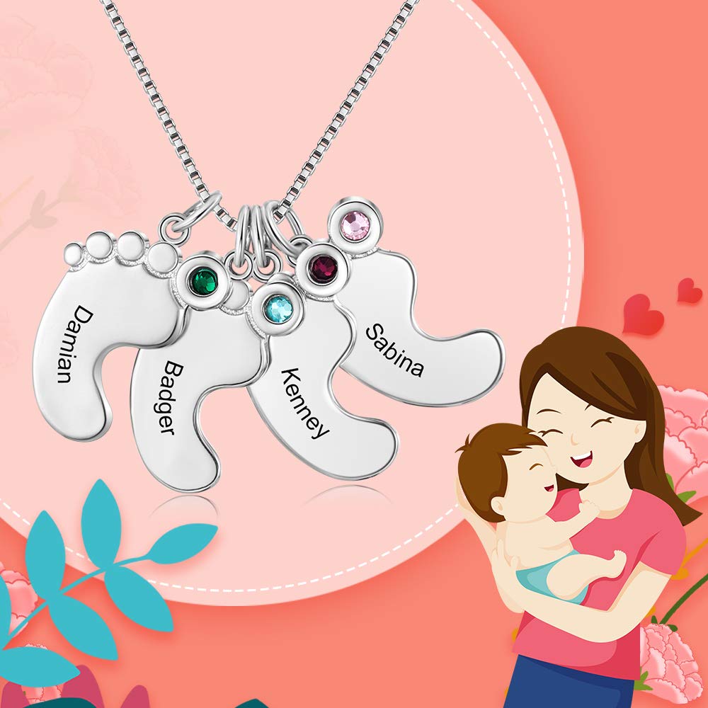 Custom Baby Feet Necklace - iYdr