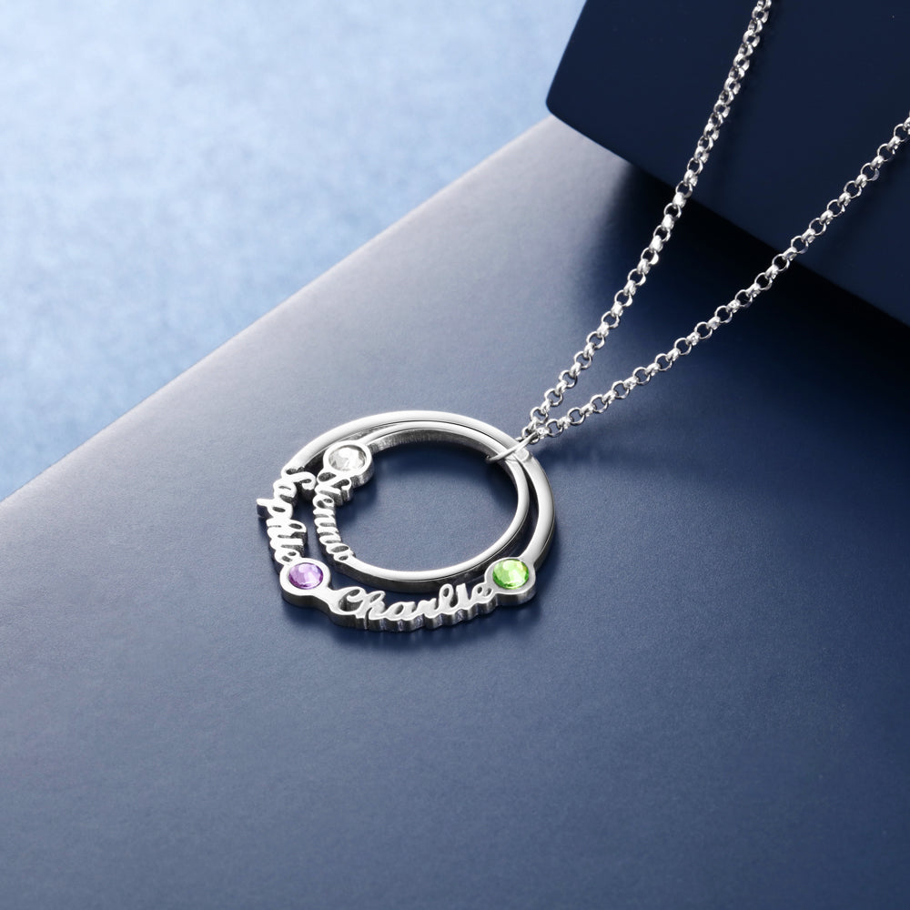 Personalized Birthstone Necklace - iYdr