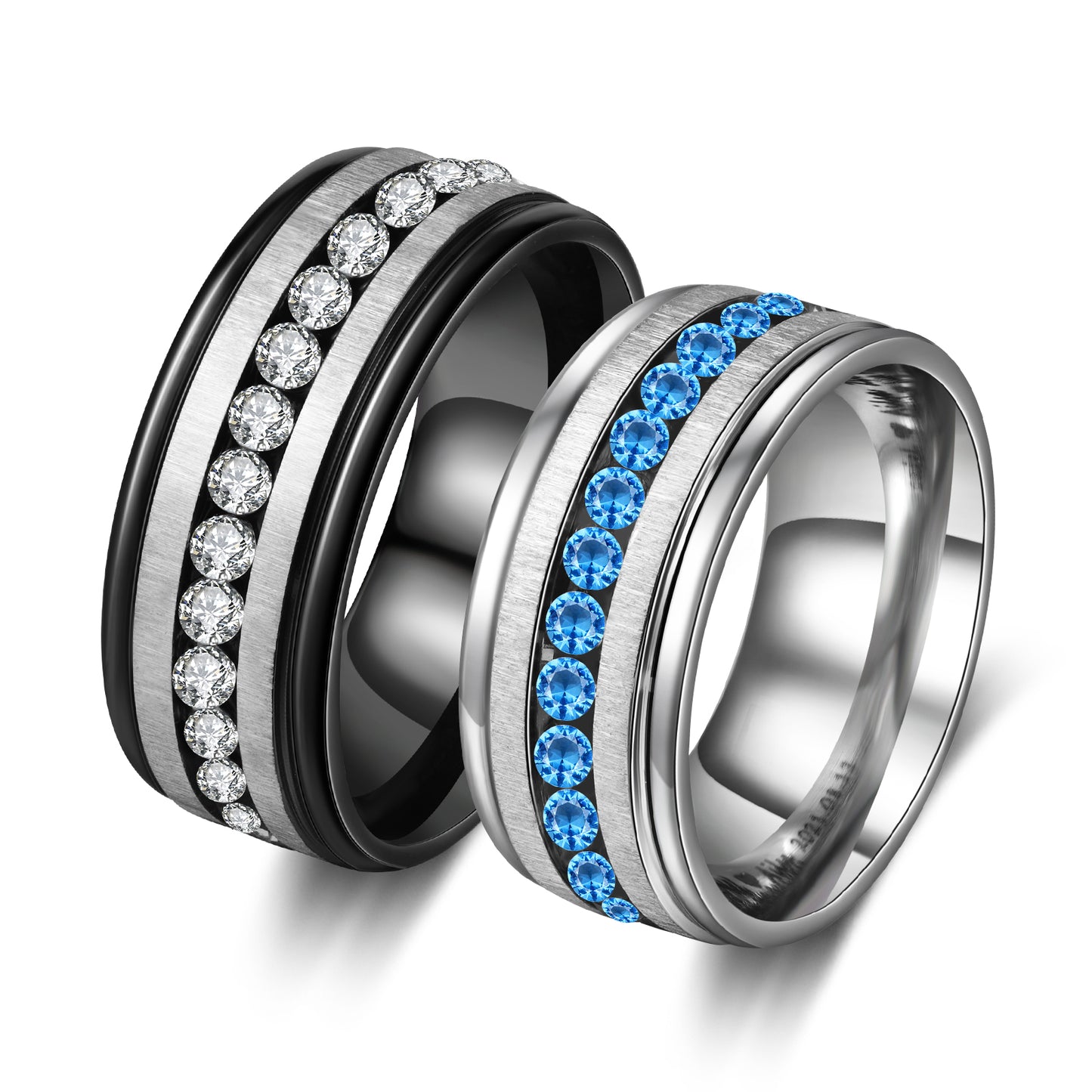 Custom Stainless Steel Couple Ring - iYdr