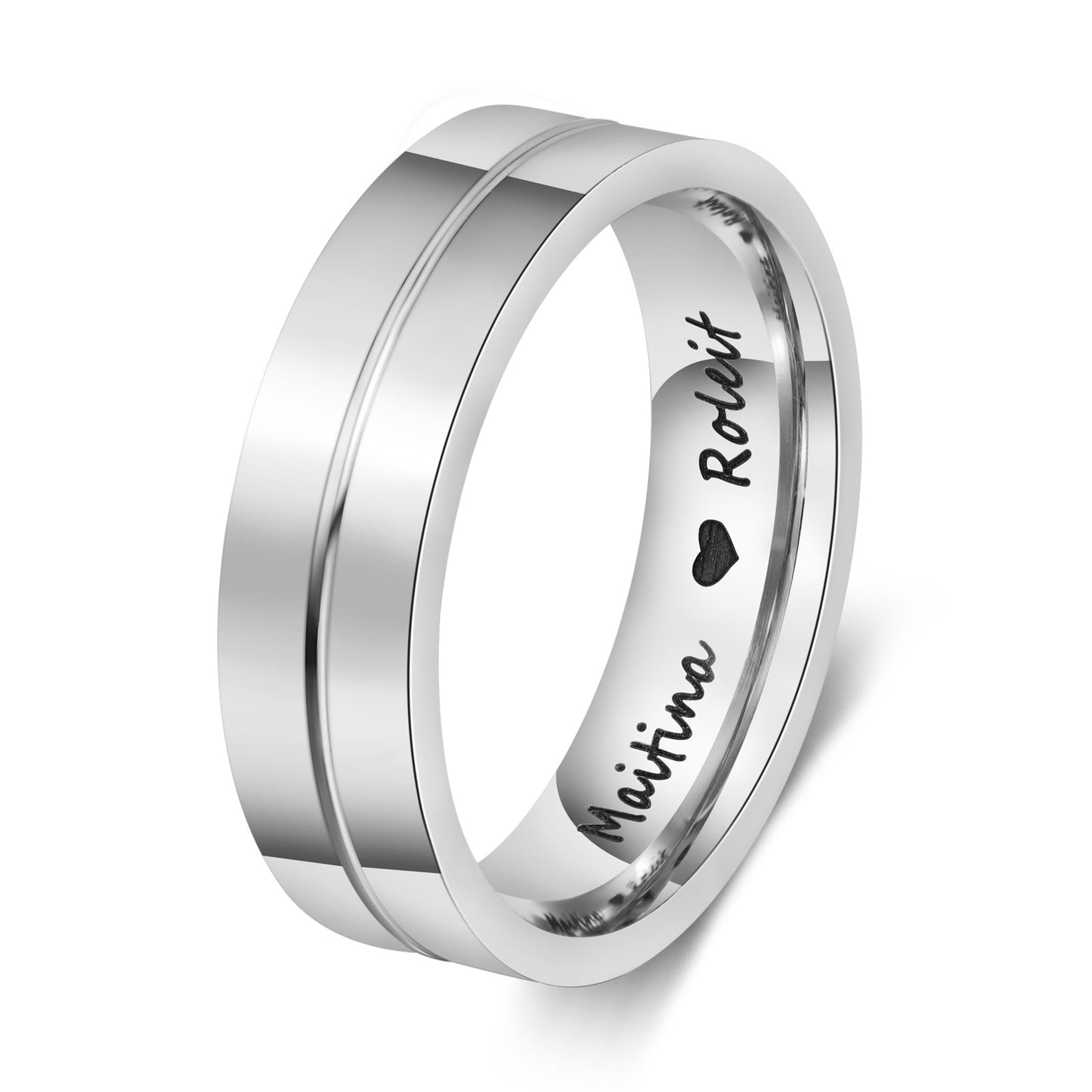 Custom Stainless Steel Couple Ring