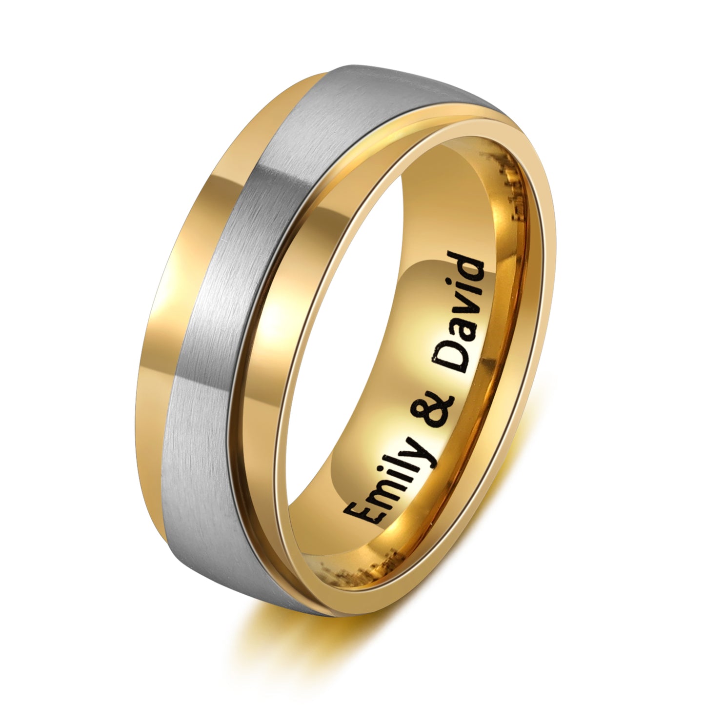 Custom Name Couple Ring