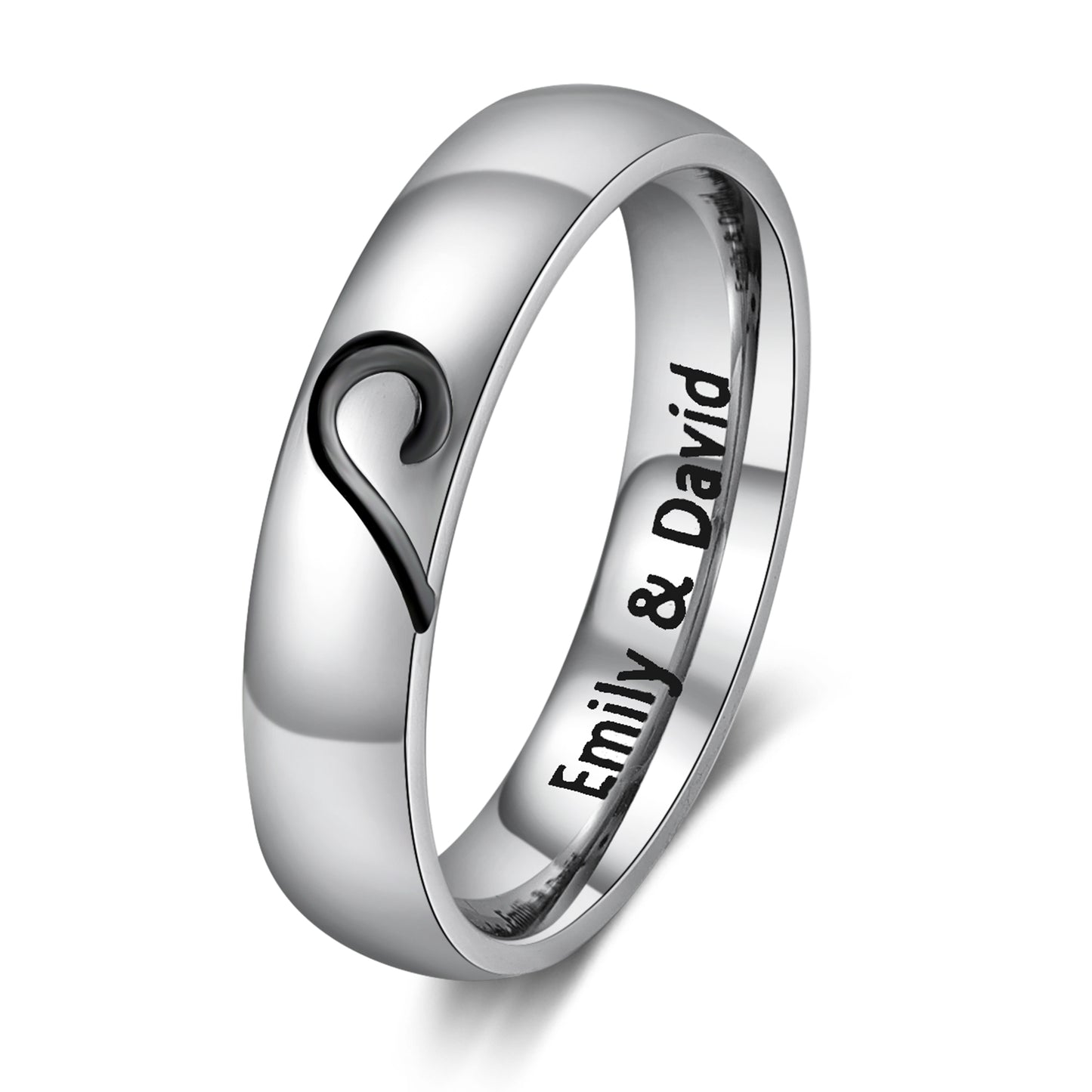 Custom Stainless Steel Couple Ring