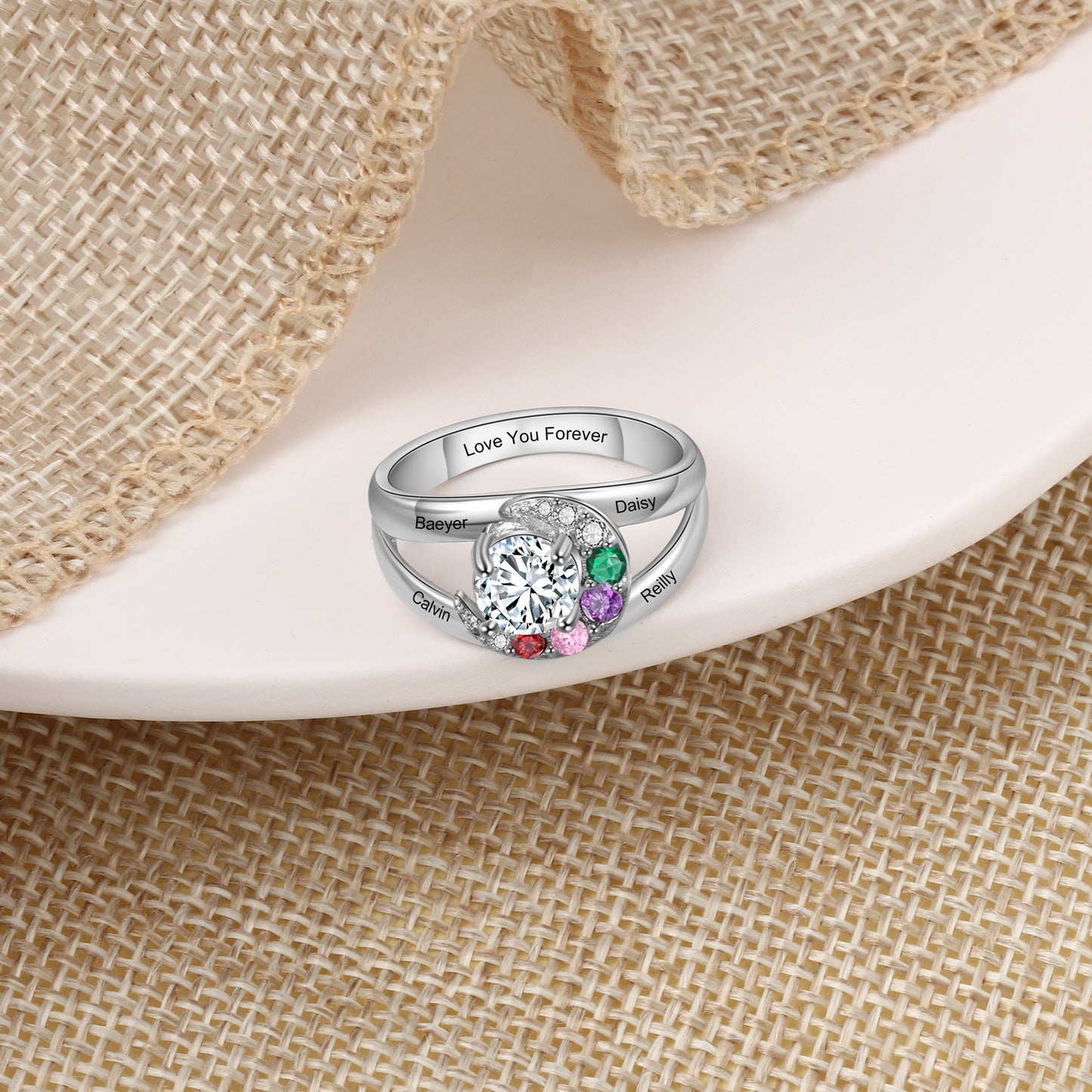 Custom Birthstone Ring