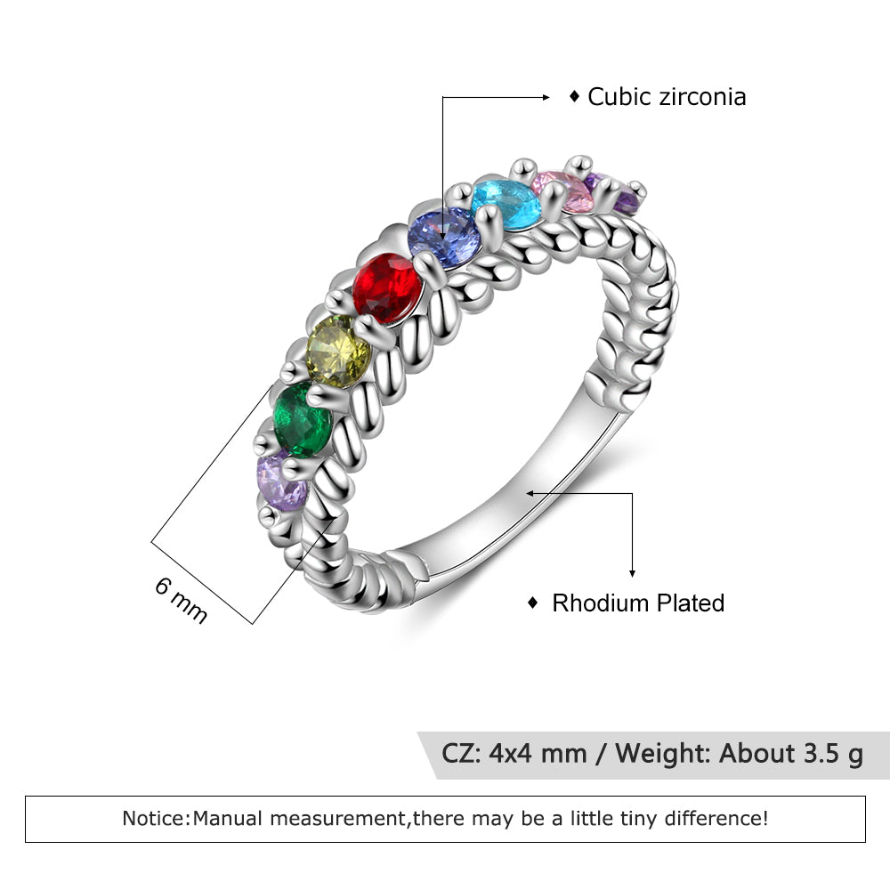 Custom Birthstone Ring