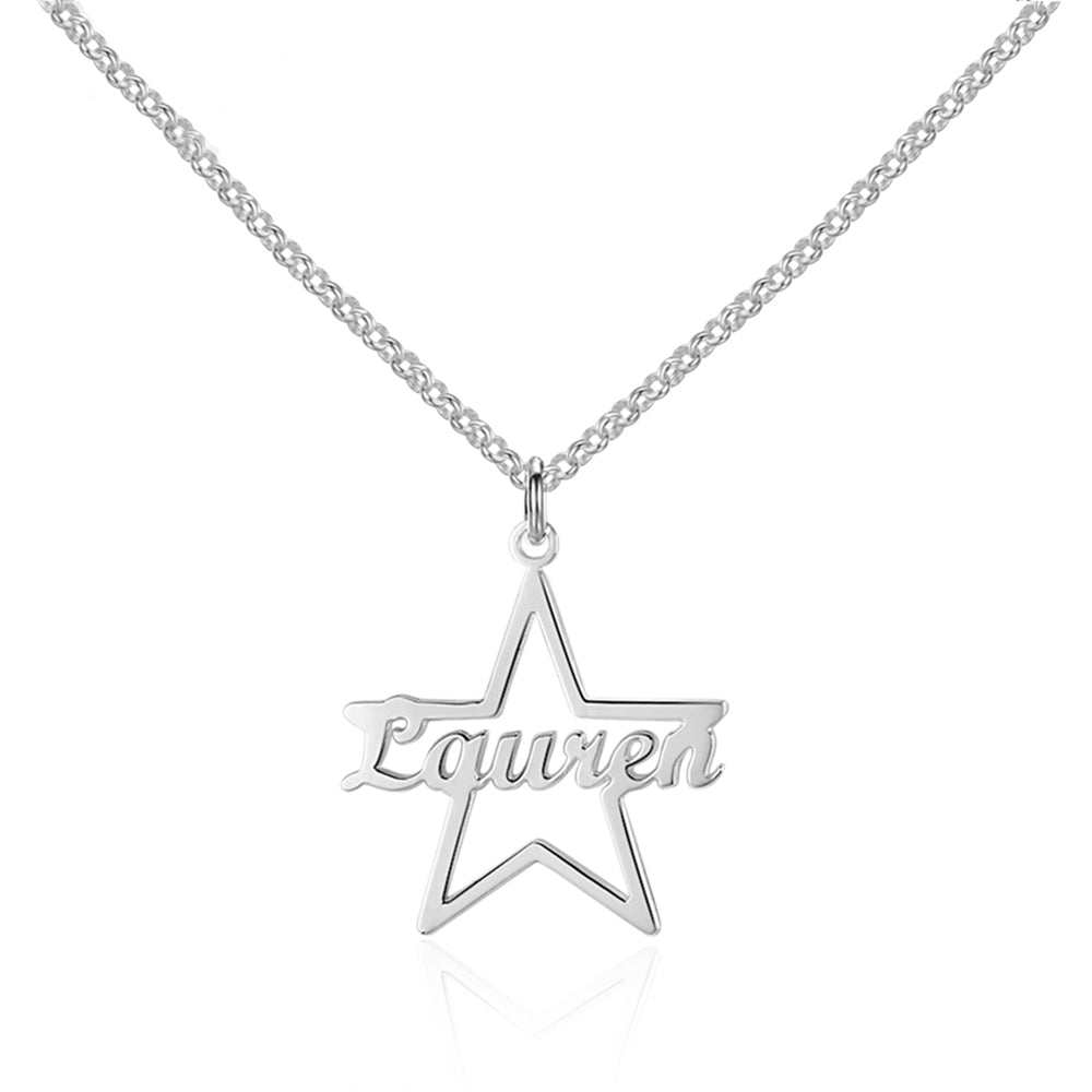 Custom Name Star Necklace