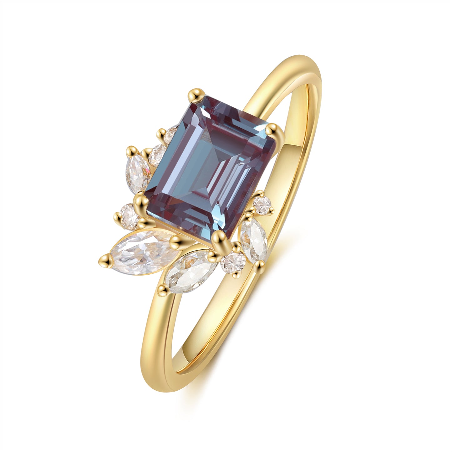 K Gold Natural Alexandrite Ring