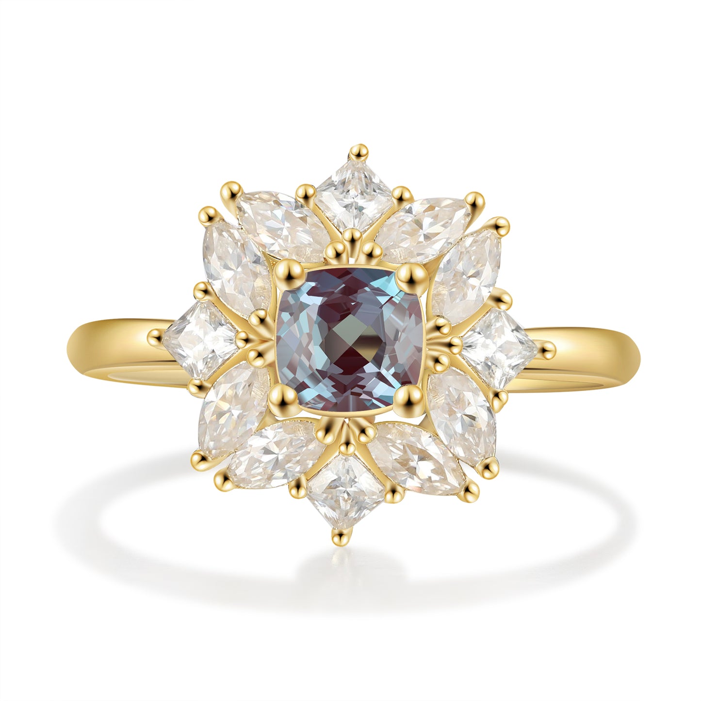 K Gold Natural Alexandrite Ring